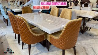 Modern Dining Table and Chairs from Manufacturer Furniture Market in Delhi Sofa Bed Center Table [upl. by Rodge]