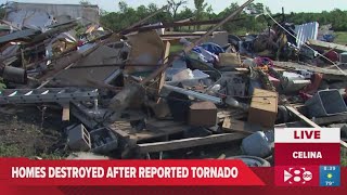 Texas couple describes damage from tornado [upl. by Courtney]