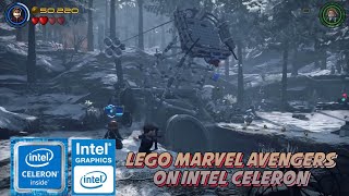 Lego Marvel Avengers  INTEL CELERON N4020 up to 25 GHZ  INTEL UHD 600  RAM 4GB SSD 256GB [upl. by Etak]