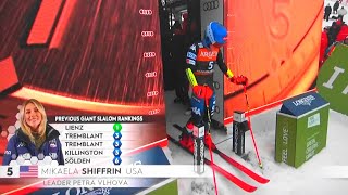 Mikaela Shiffrin  Giant Slalom  Kranjska Gora  RUN 1  2024 [upl. by Kcirddes346]