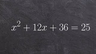 Solve an equation by using the square root method [upl. by Ardnuek836]