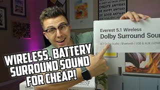 Majority Everest 51 Dolby Audio Surround Sound System Review  Battery Wireless Soundbar [upl. by Aicenek]