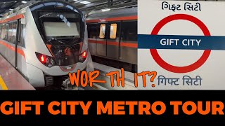 METRO TOUR FROM GIFT CITY GANDHINAGAR TO MOTERA CRICKET STADIUM AHMEDABAD IN JUST 25 MINS REVIEW [upl. by Turnheim]