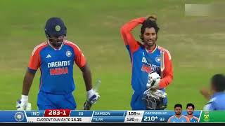 India vs Africa 20 t Highlights March 283 Run by 20 over 👍Tilak Bharman 120 to 47 balls Samsan 100 [upl. by Tiana]