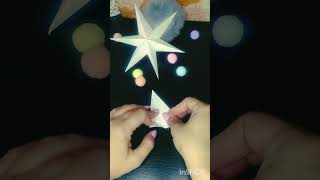 🌟Como fazer estrela de papel  Enfeite de Natal DIY🌟 [upl. by Ailime696]