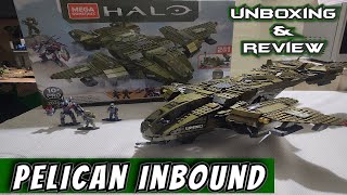 Halo Mega Construx Pelican Inbound Llegada del Pelican GNB28 Review en ESPAÑOL [upl. by Tesler]