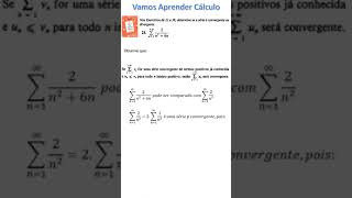 APLICAÇÃO DO TESTE DA COMPARAÇÃO PARA DETERMINAR CONVERGÊNCIAprofessorluizmaggi [upl. by Anined227]