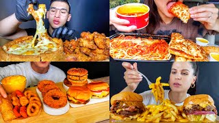 ASMR Best Fast Food Pizza  Burger Mukbang Compilation  Satisfying Big Bites [upl. by Imat]