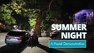 Free Pastel Demonstration Summer Night [upl. by Rolyks568]