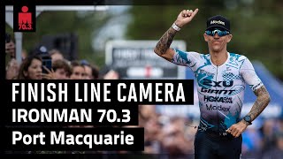 2024 IRONMAN 703 Port Macquarie  Finish Line Camera [upl. by Montanez748]