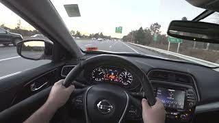 2017 Nissan Maxima SL POV Review [upl. by Bonns]