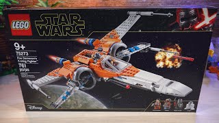 Pure build LEGO Star Wars Poe Damerons XWing 75273 in real time ASMR [upl. by Ansilme]