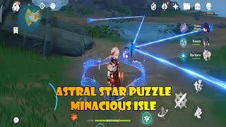 astral star puzzle minacious isle genshin impact [upl. by Liponis]