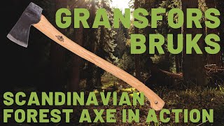 Gransfors Bruks Scandinavian Forest Axe in Action [upl. by Slack]