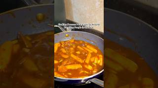 Tteokbokki Recipe  Easy Korean Dish koreanfood tteokbokki koreanfoodrecipes shortsviral shorts [upl. by Ahaelam5]