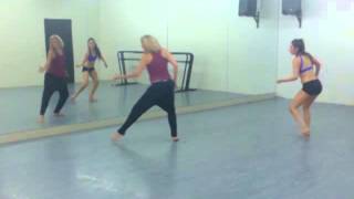 Shannon Mather teaching a contemporary dance combo [upl. by Loats568]