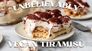 Unbelievably Vegan Tiramisu Recipe  My Italian grandmother had no idea [upl. by Ydennek454]