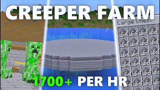 BEST CREEPER FARM IN MINECRAFT  121 Tutorial How to [upl. by Caspar]