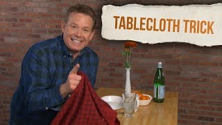 Learn the Famous Tablecloth Trick  Xploration DIY SCI [upl. by Razec]