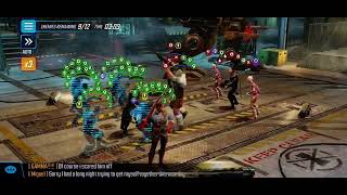 Marvel Strike Force Incursion 23 skill node 1 one shot Sabotage [upl. by Rofotsirk897]