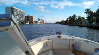 Cruising Intracoastal Waterway Pompano Beach Florida [upl. by Ninnahc]