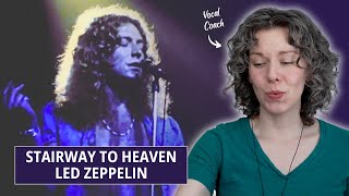 quotStairway to Heavenquot Reaction and Vocal Analysis featuring Led Zeppelin [upl. by Maitilde303]