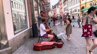 Street Music in Heidelberg [upl. by Ainirtac]