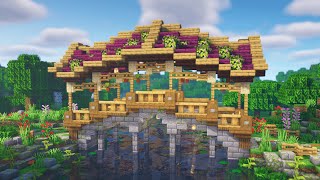 Minecraft  How to Build a Fantasy Bridge  Easy Bridge Tutorial [upl. by Ileek]