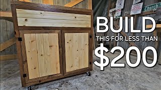 How I Built This Rolling Tool Cabinet For Under 200  Budget Shop Solutions [upl. by Ahsier29]