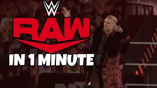 WWE Raw in 1 Minute April 29 [upl. by Nolaj]