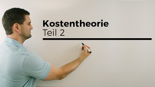 Kostentheorie Teil 2 Berufskolleg Wirtschaft Verwaltung [upl. by Groh328]