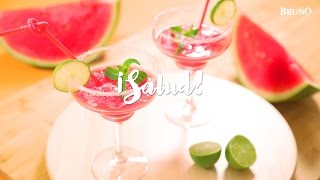 Cóctel Margarita con sandía  Receta Exprés [upl. by Nolasba342]