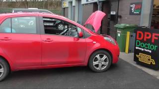 Toyota Yaris 1 4 D4D P2463 having a 3 stage DPF clean by The DPF Doctor [upl. by Coplin]