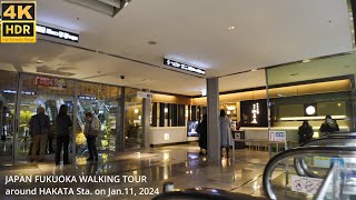 博多駅を歩く4k hdr japan walking tour arounnd Hakata station in Fukuoka city [upl. by Clifford897]