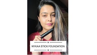 Nykaa Stick Foundation Review [upl. by Etteve]