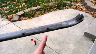 Decorating a PVC Bow with Faux Woodgrain and Paint from Start to Finish  Pt1 [upl. by Marcie]