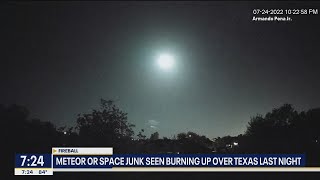 Fireball spotted over Texas [upl. by Steddman]