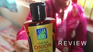 Asta Berry Onion hair oil review  Hair growth oil for long hair [upl. by Aihsital]