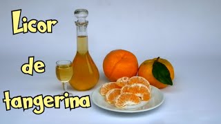 Licor de tangerina  feito com a casca [upl. by Corty]