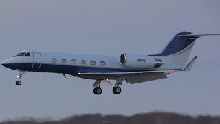 Gulfstream GIV Landing [upl. by Dessma294]