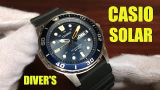 2020 Best Selling Casio Divers Solar Watch MTPS1102AV [upl. by Ashia226]