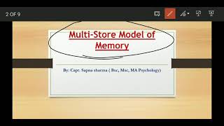 Multi Store Model of Memory ATKINSON amp SHRIFFIN [upl. by Whiting887]