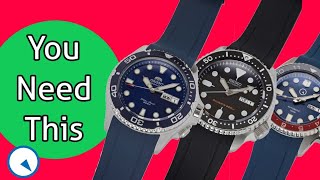 Rubber Straps for Seiko SKX007 SKX013 and Orient Ray [upl. by Assiroc]