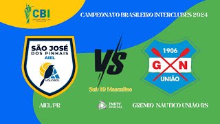 CAMPEONATO BRASILEIRO INTERCLUBES  VÔLEI MASC SUB 19  AIELPR X GNURS [upl. by Tonye888]