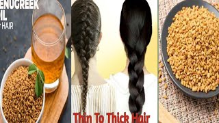 increase hair volume amp turn thin hair to thik hair Fenugreek oil for hair growth amp hair density [upl. by Shaine]