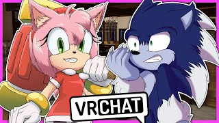 Movie Sonic The Werehog Meets Movie Amy In VR CHAT [upl. by Stevens832]