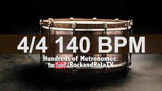 🔴 140 BPM Snare Metronome [upl. by Mabelle893]