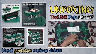 Unboxing rekomendasi toolbox kuat tahan banting isku 20quot baja [upl. by Nylahsoj]