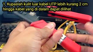 Tutorial Terminate LAN UTP to RJ45  Stright Cable  Ethernet Cable Cat 5 [upl. by Gathers]