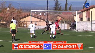 Resumen CD Diocesano  CD Calamonte 3ª RFEF GrXIV 2122 [upl. by Anyale]